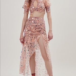 NWT For Love & Lemons Ace Skirt